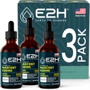 E2H Vegan Liquid Iodine - Θυρεοειδής υποστήριξη και γνωστική λειτουργία - Ενισχύστε το μεταβολισμό σας και τα επίπεδα ενέργειας - Vegan - Μη ΓΤΟ (3 μπουκάλια)