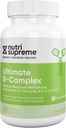 Nutri Supreme Ultimate B Kompleksi, Highly Absrobable Essential B Vitamins with Torchfolate to Support Nervous System Function, 60 Capsules