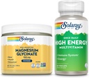 SOLARAY Magnezyum Glycinate Toz 350 mg ve High Energy Multivitamin Sche - Chelated Magnezyum ve Once Daily Multi - Bone Health, Muscle, Heart and Immune Support, 60-Day Garanti, 6oz / 60