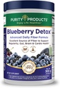 Gelişmiş Blueberry Detox Günlük Fiber Formülü Saf Ürünler - Üstel Mavi Organik Vahşi Blueberries - Tam 6 Detoxating Grams, Regularity Probiyotik Fiber - 30 Hizmetler