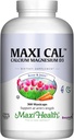 Maxi Health Calcium 1000 mg Συμπλήρωμα με Βιταμίνη D3 (1000 IU) και Μαγνήσιο (500 mg) - Οστέινο, Δόντια και Κοινή Υποστήριξη για Άνδρες και Γυναίκες - 360 Κάψουλες - Maxi Cal