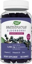 Nature's Way Sambucus Elderberry Gummies - Συμπλήρωμα Υποστήριξης Ανοσοποιητικών για Παιδιά και Ενήλικες* - Με Βιταμίνες C, D3, Ψευδάργυρος & Αντιοξειδωτική Υποστήριξη* - Χωρίς Γλουτένη & Χορτοφαγικά - 100 Gummies