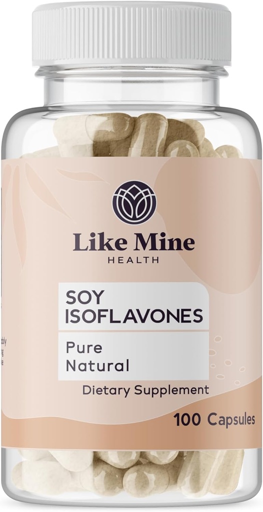 Mine Soy Isoflavones (100 Capsules), Pure & Natural, Dietary Supplement, No Fillers