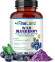 GüzelLand Wild Blueberry 10:1 Ekstraksiyon, 6.000 mg Güçlü, 120 Vegan Capsules, Flavonoids & Anthocyanins, Antioxy Support for Brain & Heart Health, 4-Month Supply, Non-GMO Made in USA