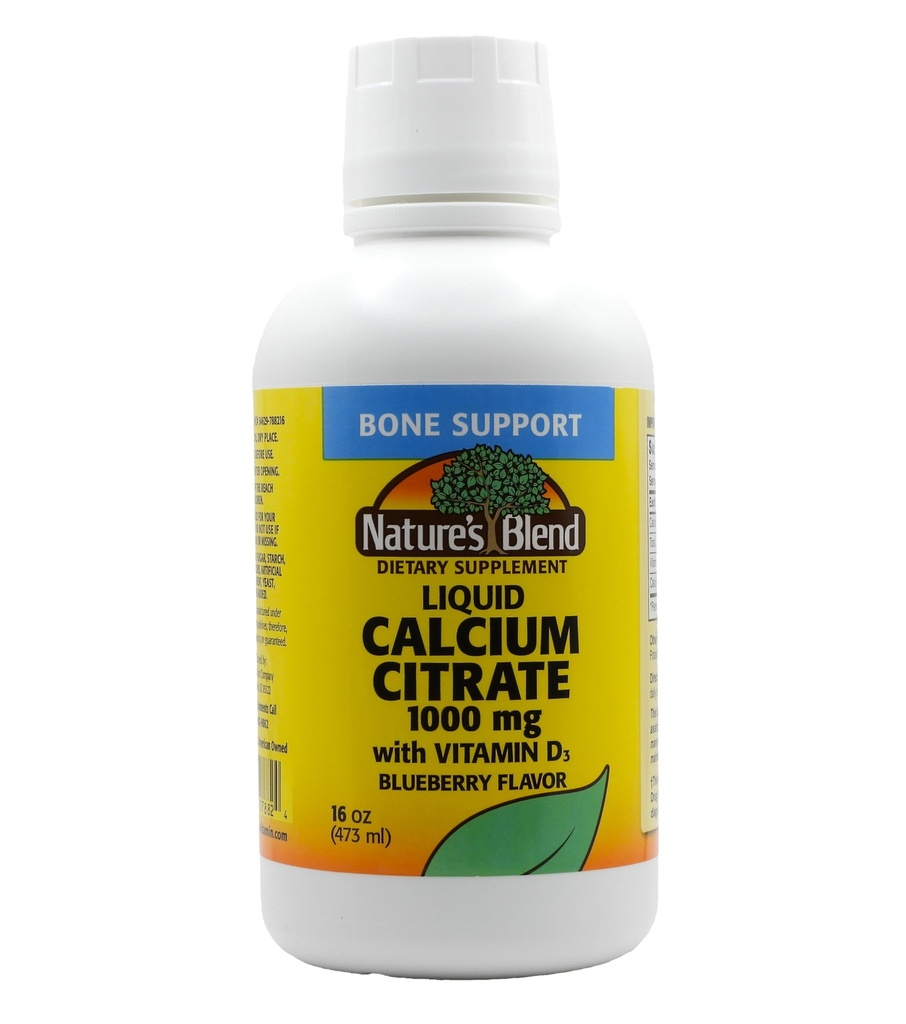 D3 16 fl oz Sıvı Blueberry ile 1000 mg