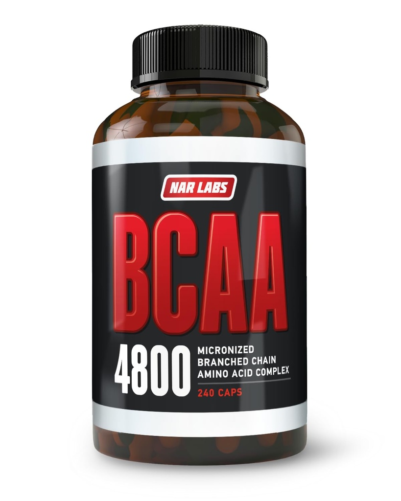 BCAA 4800 | Micronized Branched Chain replicas | Muscle Building & Recovery | Servis başına 2,400 | 80 Servisler | 240 Capsules