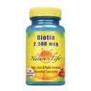Nature's Life Biotin 250006 | Sağlıklı Saç, Cilt, Nail & Metabolism Desteği | Non-GMO | 100 Sebze Kapsülleri