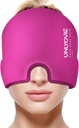 ENCARE Migraine Relief Cap, Yükseltd Odorless Migraine Ice Head, Headache Relief Hat for Migraine, Hot Pink