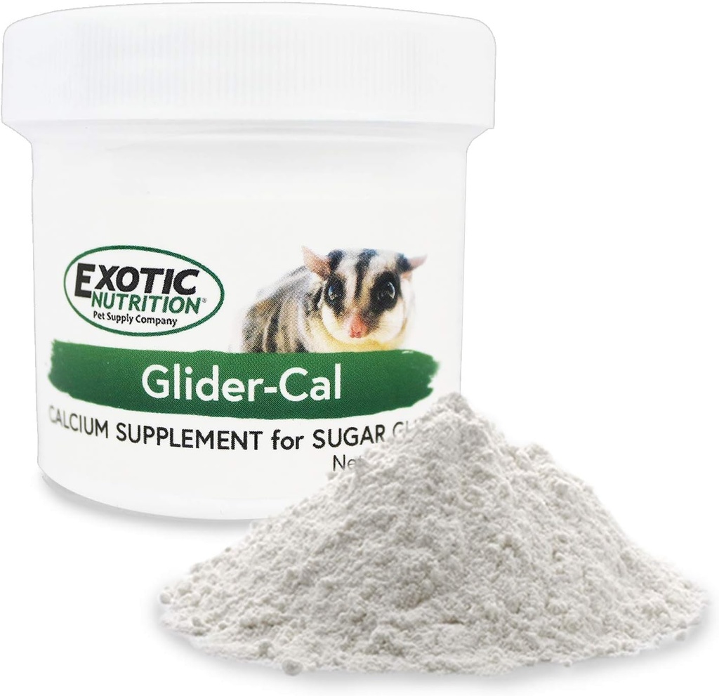 Exotic Nutrition Glider-Cal (3, 5 oz.) - Συμπλήρωμα ασβεστίου για τα γλυκίσματα ζάχαρης - Αποτρέπει την παράλυση του πίσω ποδιού