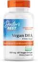 Doktorlar Algae'den en iyi Vegan DHA, Beyin ve Cardiovascular Sağlığı, Non-GMO, Gluten Free, Soy Free, Vegan 60 Veggie Softgels