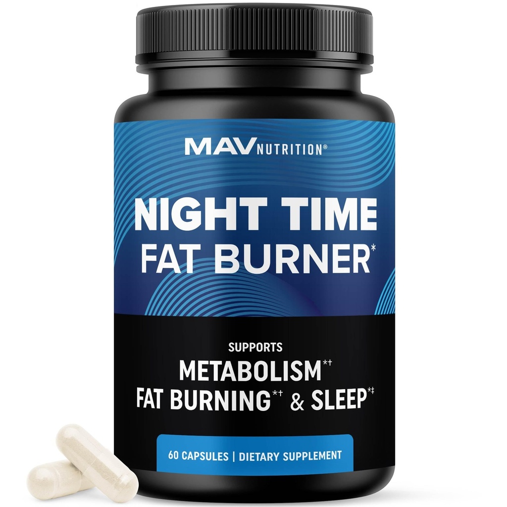 Night Time Fat Burner for Kilo Yi & Sleep Aid | Appetite Suppressant, Carb Blocker, Nighttime Metabolism Branson for Stomach Fat Burner & Night Sped with Melatonin | Non-GMO, Vegan 60ct