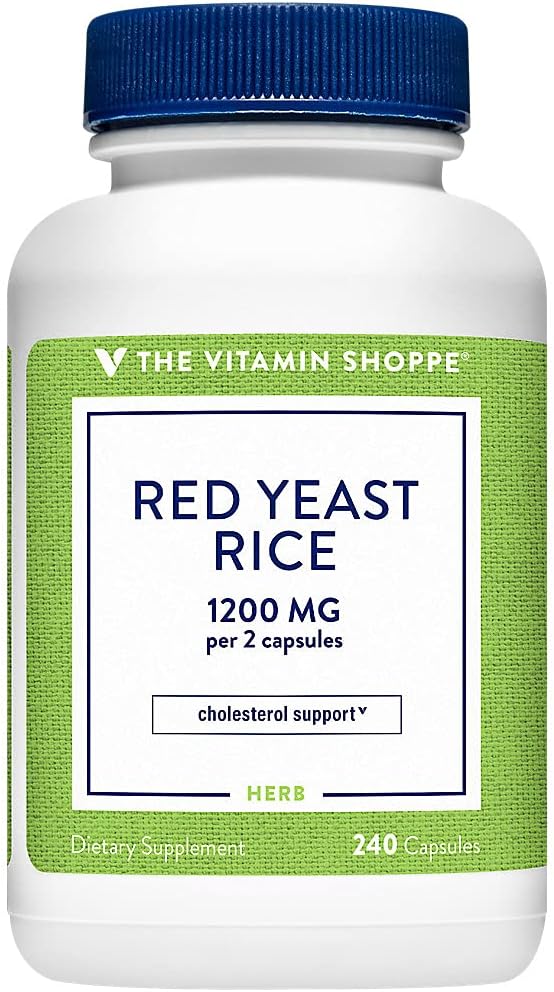 The Shoppe Red Yeast Rice - 1.200 MG (240 Capsules)