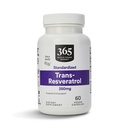 365 από ολόκληρη την αγορά τροφίμων, Transresveratrol 250Mg, 60 κάψουλες Vegg