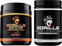 Gorilla Mind Pre προπόνηση (Cherry) + Createine (100 Serv.) - Πλήρης στοίβα για βελτιωμένη δύναμη, την έξοδο ενέργειας, και το μέγεθος των μυών