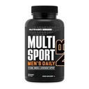 NutraBio Multisport for Men - Mens MultiVitamin - 33 Vitamin, Mineraller, Micronutrients - Antioksitlerde Zengin - Destekler Peak Athletic Performansı, Enerji, Metabolism (120 Sebze Kapsülleri)