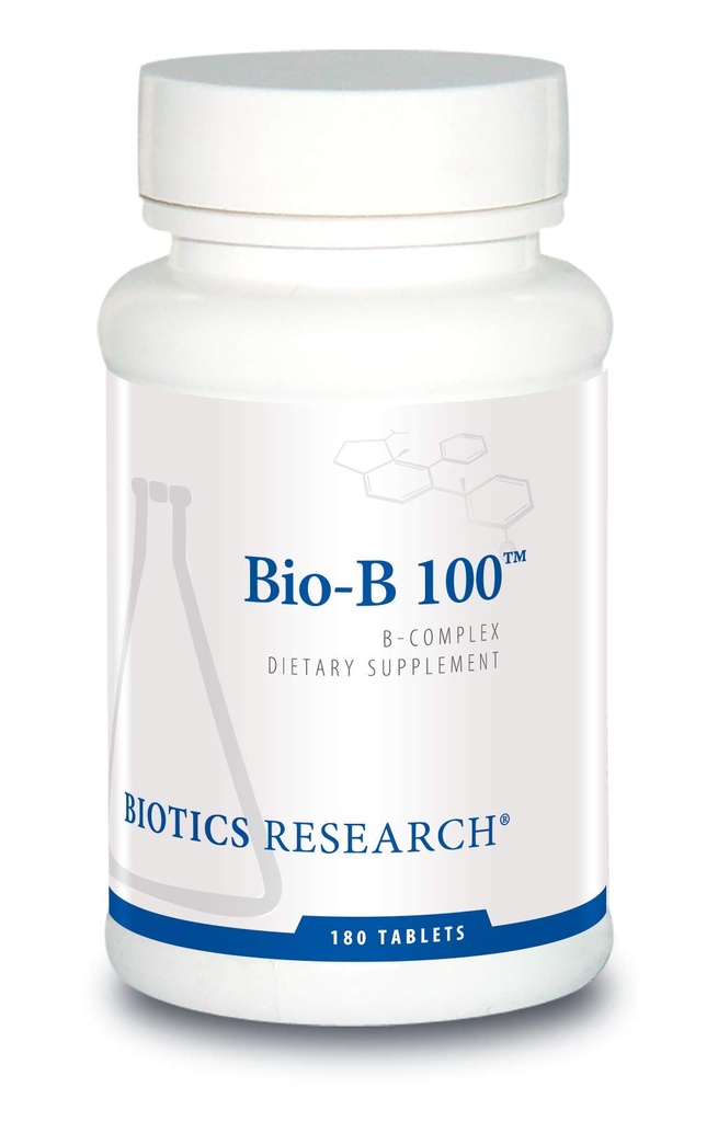 Biotics Research Bio B 100 - Vitamin B Kompleksi Enerji ve Sağlık - 180 Tabletler
