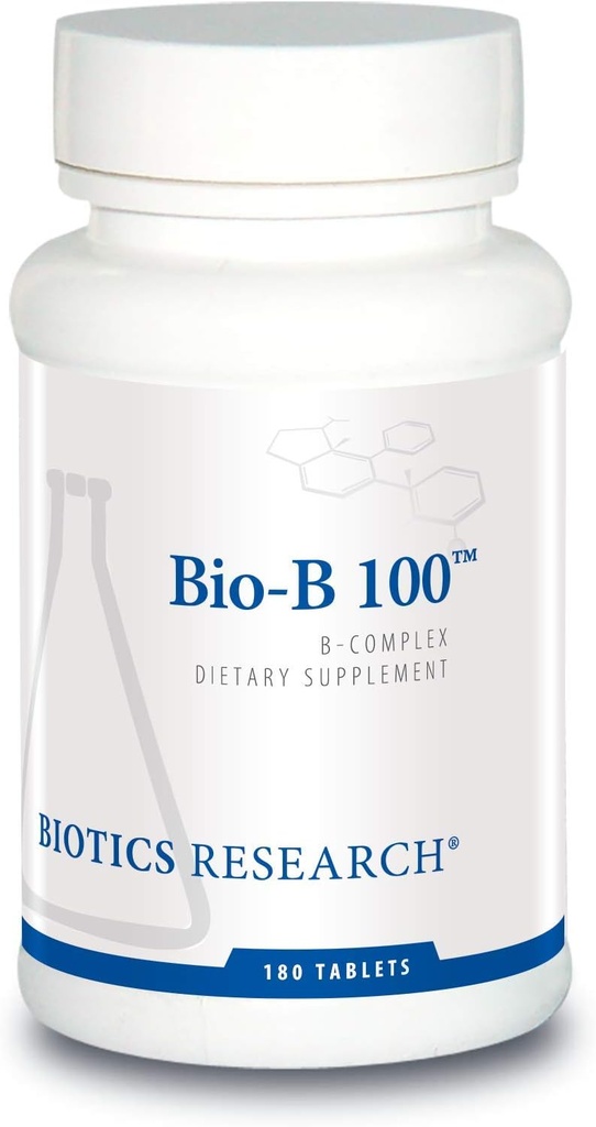 Biotics Research Bio B 100 - Vitamin B Kompleksi Enerji ve Sağlık - 180 Tabletler