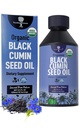Organic Black Cumin Seed Oil-USDA-Cold Pressed –up to 6X Stronger Thymoquinone - Pure Nigella Sativa Cumin Seeds -Premium Supplement for Immune Support, Skin & Hair (8.5 fl oz)