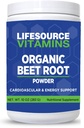 LifeSource Βιταμίνες Σκόνη ρίζας τεύτλων - Organic 10 oz - 57 Μερίδες - US California Beets - Μη ΓΤΟ