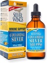 Doğal Pat Silver Wings Colloidal Silver 500ppm Immune Support Supplement 4 fl. oz. Dropper