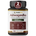 Ashwagandha Κάψουλες 3.000 mg - 120 Vegan Cap Made with Organic Ashwagandha Powder and Root Extract. Χωρίς γλουτένη.