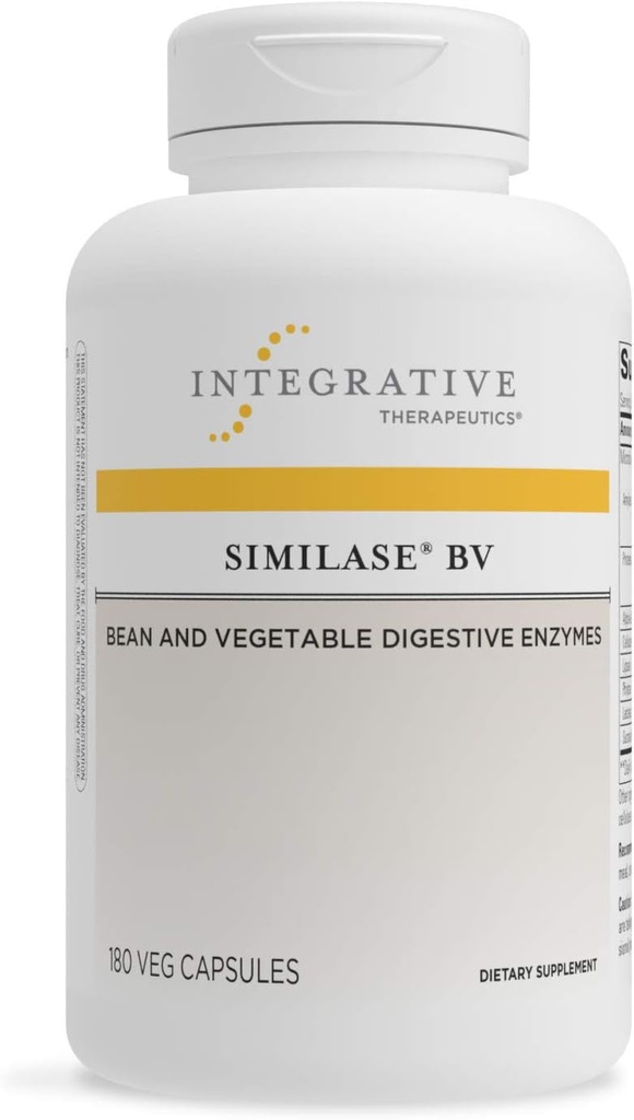 Integrative Therapeutics Similase BV - Digestion Support Supplement for Men & Women* - Supports Digestion with Enzymes* - Vegan & Dairy-Free - 180 Capsules (90 Servings)