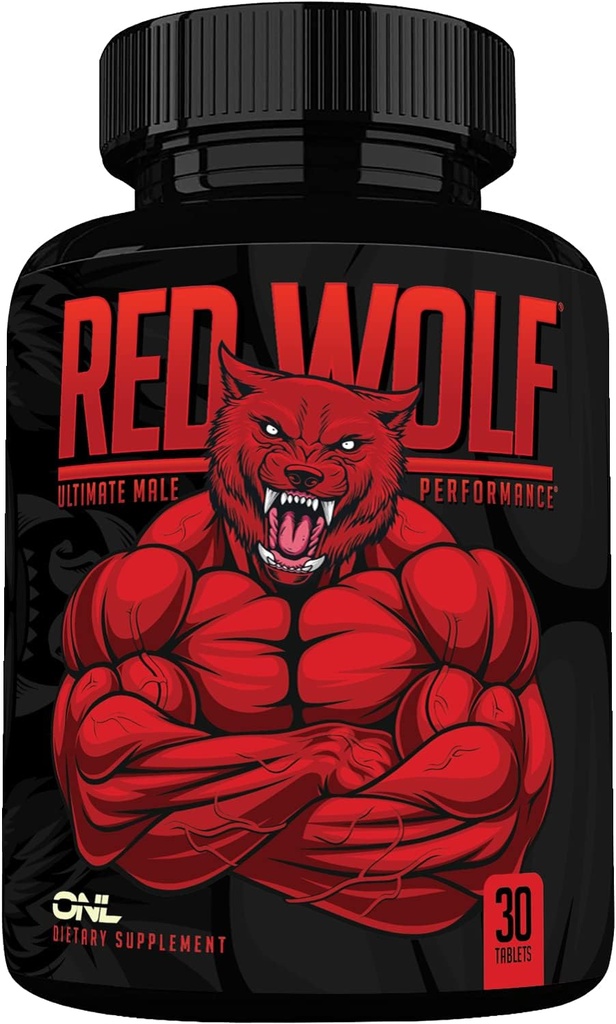 ONL Red Wolf +380638588488 Erkekler için - Ultimate Men's Supplement for High Potency Endurance, Energy & Strength - testosteron Supplement for Men - w/Tongkat Ali Erkek Geliştirme - 30 Ctt