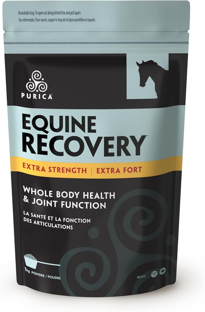 PURICA Equine Hyaluronic Acid - At Joint Support Supplement with Glucosamine, MSM Toz, Betaine, Magnezyum, C ve E Beta - Yeşil Çay ve Grape Tohumu - At Malzemeleri ve Tedavileri