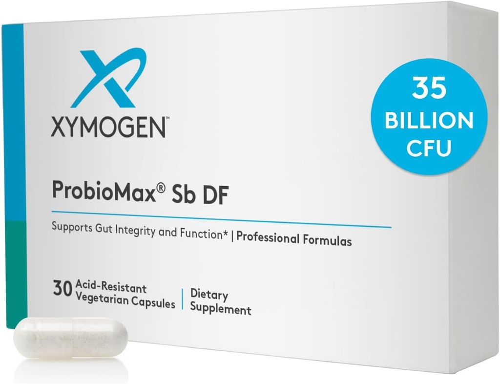 XYMOGEN ProbioMax Sb 35B - 35 Milyar CFU Probiyotik Supplement with Lactobacillus & Bifidobacterium lactis HN019 - Probiyotiks for Digestive Health - Subly ProbioMax Sb DF (30 Capsules)