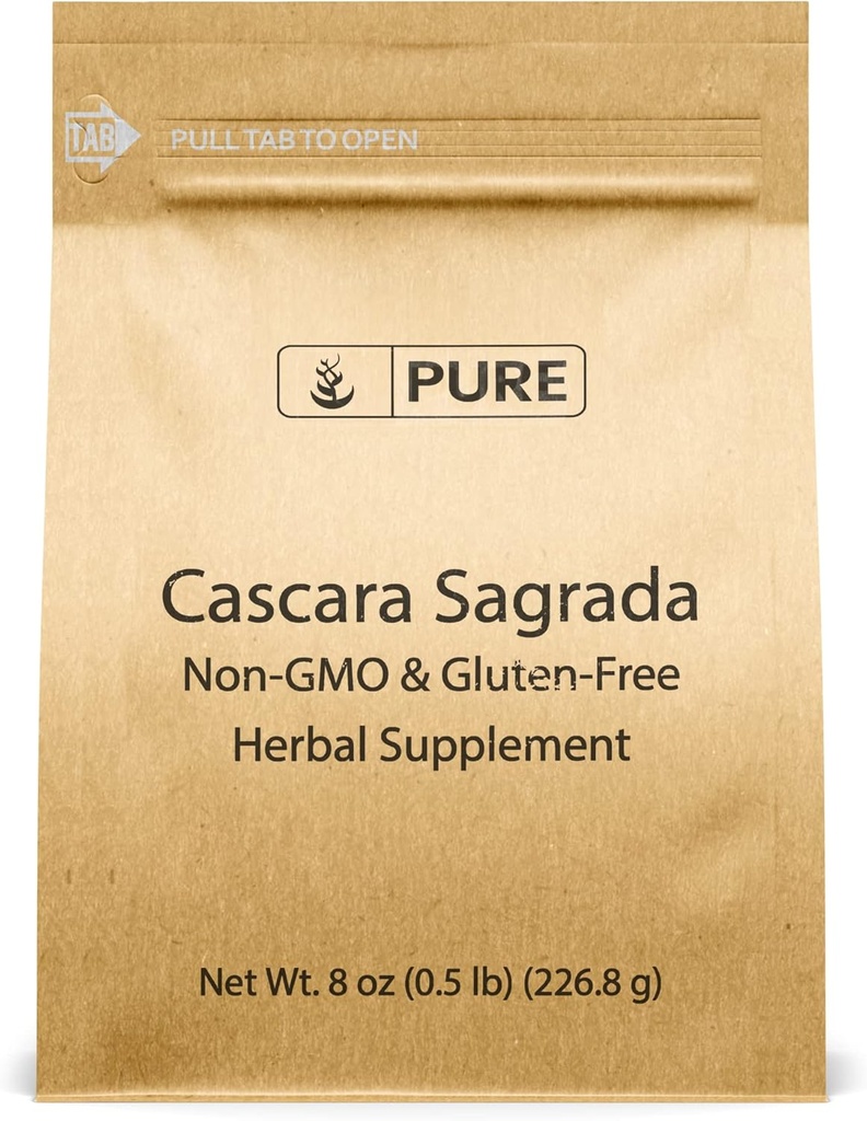Pure Original Ingredients Cascara Sagrada (8oz) Non-GMO & Gluten-Free, Glycosides