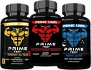 Prime Labs Prime Test Test Testosterone Booster + Night Duty Sleep Supplement + Tongkat Ali Plus (60 Count Each)