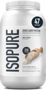 Isopure Zero Carb 100% Pure Whey Isolate Protein Powder, Lactose Free, Gluten Free, With Vitamins, Unflavored, 25g Protein Per Serving, 3 Lbs, 47 Servings (Packaging May Vary)