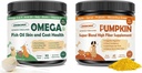 ZEBORA Köpekler için Kabak, Omega 3 Köpekler için Balık Yağı