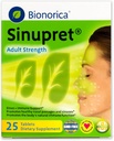 Sinupret Yetişkin Güçlü Sinus + Immune Support All Natural, Fast Acting Herbal Nasal Passage & Immunity Boost Supplement with Verbena & Elder Flower - 25 Tabletler