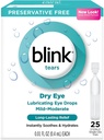 Blink Tears Laneing Eye Drops Mild-Moderate Kuru Eye, 25 Count - 0.01 oz (4 Pack)
