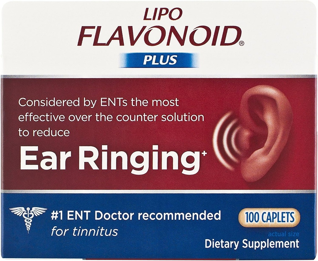 Lipo-Flavono Plus Diyeter Supplement Ear Health, 100 Kont (Pack of 2)