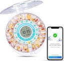 Z Yükseltoksi Bluetooth Smart Otomatik Pill yapıştırıcısı, Yaşlılar için Elektronik İlaç yapıştırıcısı, 28 Karşılaştırmalı Tıp Organizer Sound/Light/App Alarmı (Aşağıdaki Video Operasyonları Var)