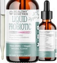 Kadınlar Erkekler ve Çocuklar için Sıvı Probiyotikler | Prebiyotik +Ginger + Probiyotikler for Digestive Health | Asitofili Probiyotik | Süt Free | Vegan | Non-GMO | Gluten Free | 30 Hizmet