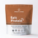 Sprout Living Epic Protein, Plant Based protein & Superfoods Toz, Chocolate Maca Toz | 20 Grams Organik Protein Toz, Vegan, Süt, Non-GMO, Gluten Free, Low Sugar (5 Pound, 60 Hizmet)
