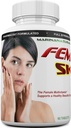 FEMVIT Skin Multivitamin, Multi-Minerals & Herbal Extracts for Younger Skin. Anti Aging, Anti Wrinkle with Collagen, Hyaluronic Acid and Biotin 60 Tabletler (Bir Krem Değil)