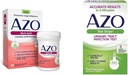 AZO Boric Acid Vaginal Suppositories Odor Control ve Balance Vaginal PH, 30 Kont Urinary Tract Enfeksiyonu (UTI) Test Strips, 2 Dakikada Doğru Sonuçlar, 3 Kont