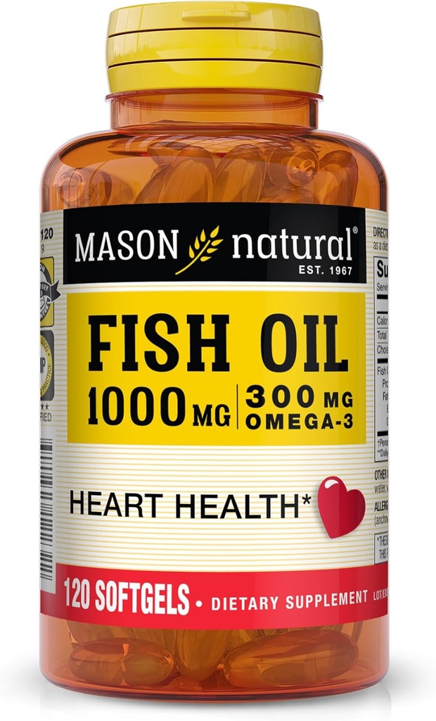 MASON NATURAL Mason Balık Yağı 1000 mg Omega-3 Softgels