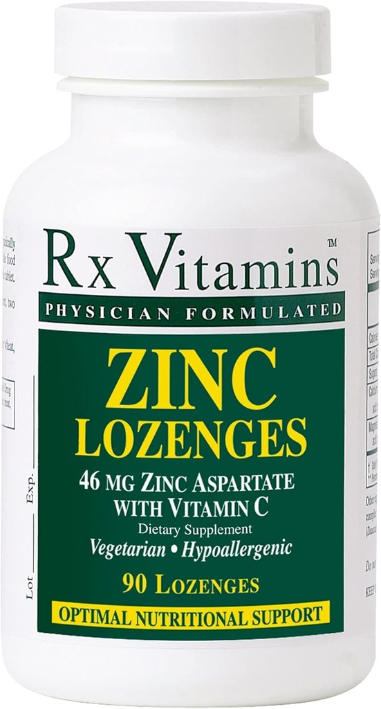 Rx Vitaminleri Çinko Lozenges, 90 Lozenges
