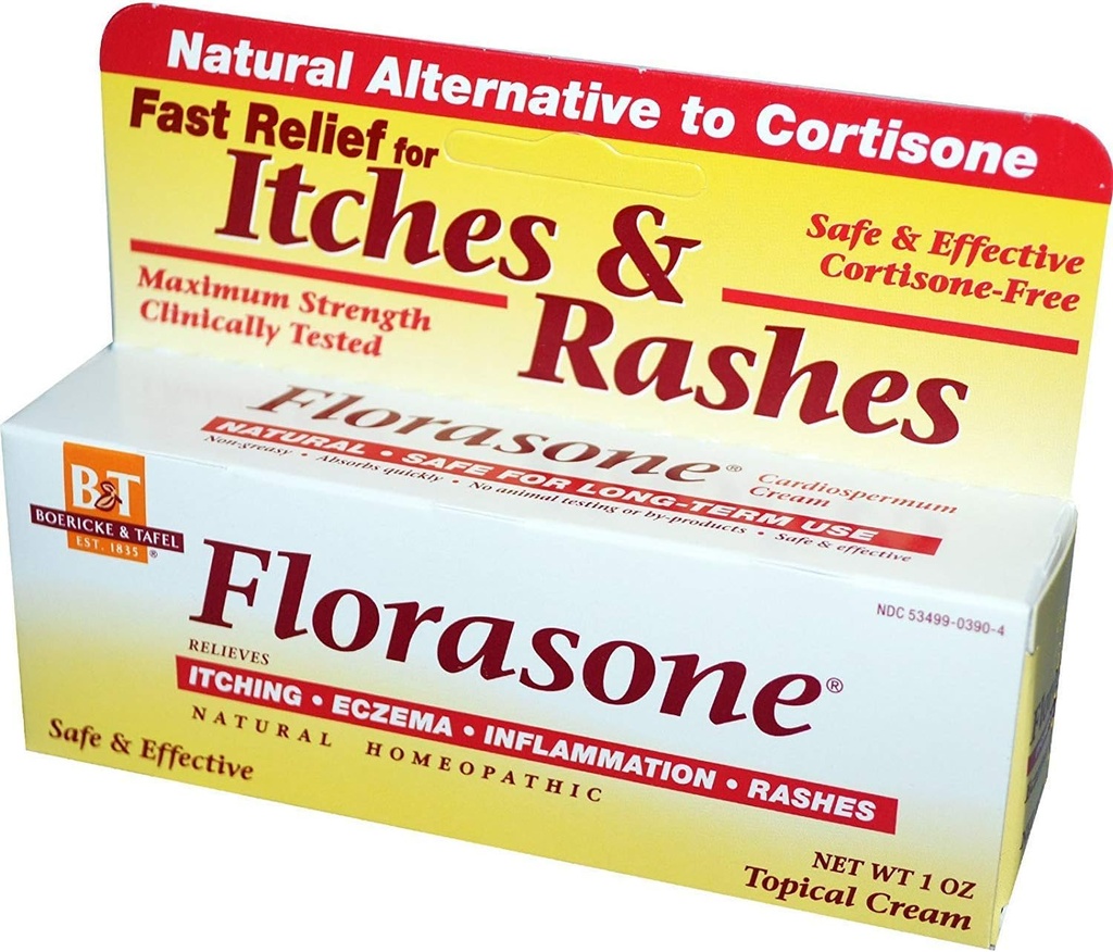 Boreicke & Tafel Florasone Iches & Rashes Cream - 1 oz, 2 Pack