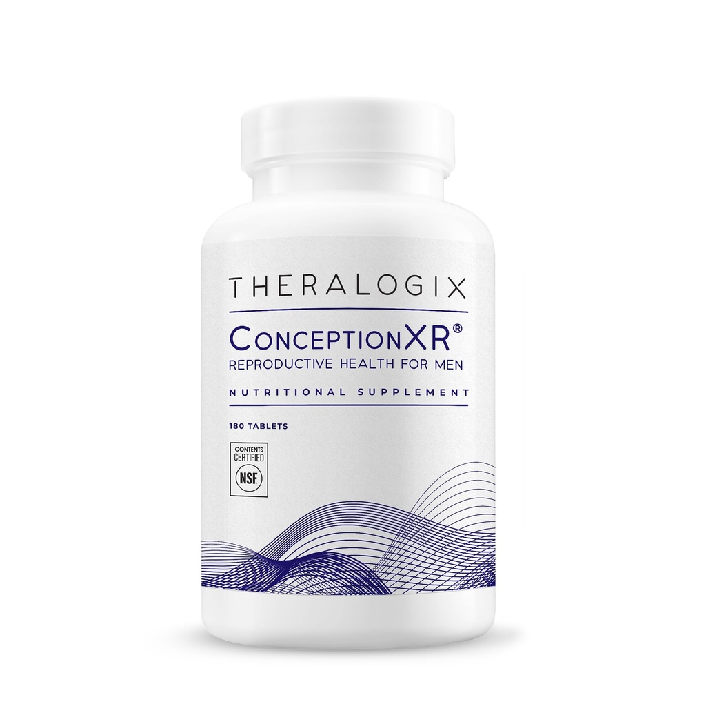 Theralogix ConceptionXR Reproductive Health For Men, Men's Preconception Vitamins for Ferttitude Support, Male Ferttitude Supplements for Sperm Health, NSF sertifikalı - 180 Tabs (90-Day Supply), Unflavor
