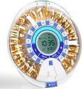 Yaşlı için Rüzgar Boyunca Otomatik Pill Yapıştırıcısı, Elektronik Pill Alarm & Işık ile Organize Edilecek, 28 Gün Akıllı Zamanlı İlaç Yapıştırıcısı, Zamanlı Pill Kaynağı Makinesi Prescriptions & Vitamins