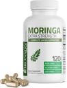 Bronson Moringa Ekstra Güçlü Kapsüller Moringa Oleifera Toz, 120 Kont