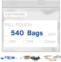 540'ın Seyahat Paketi için Pill Çantası - Domuz Ücretsiz 3 x 2.75 inç Pill Pouch - Reusable Pill Pouches for Medicine with Write on Label -Clear Ziplock Pill Baggies for Travel Medicine Organizer
