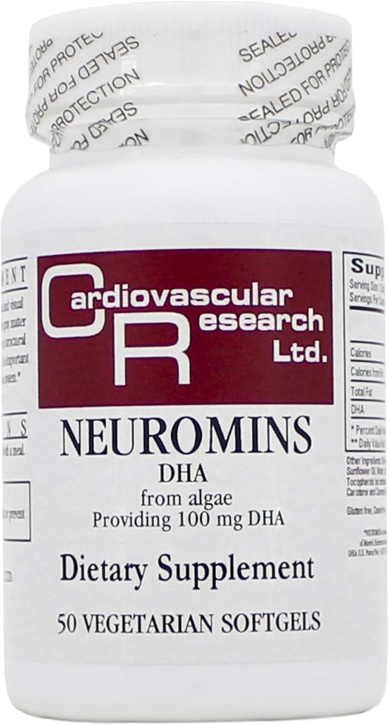 Neuromins 100mg (DHA) 50 Κάψουλες - 3 Συσκευασία - Οικολογικές Φόρμουλες/Καρδιοαγγειακή Έρευνα