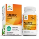 Terry Natural Adaptra - Adrenal Health'i Desteklemek için Tamam - Rhodiola Rosea Ekstraksiyonu ile Ashwagandha Supplement - Herbal Supplement to Support Energy & Concentration - 60 Capsules
